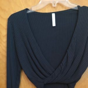 Twisted front crop top